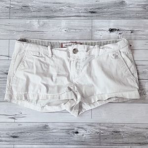 Abercrombie A&F low rise white shorts size 2